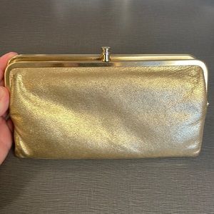 HOBO Lauren Gold Wallet Clutch